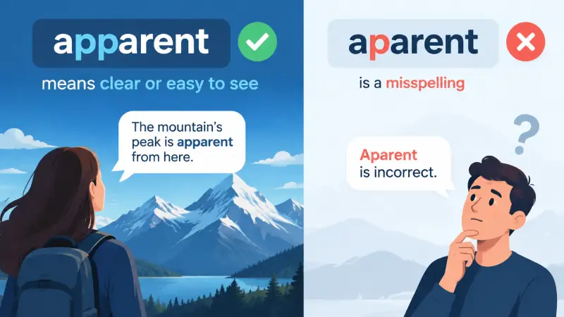 apparent vs aparent