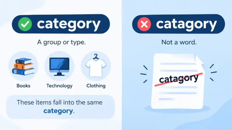 category vs catagory