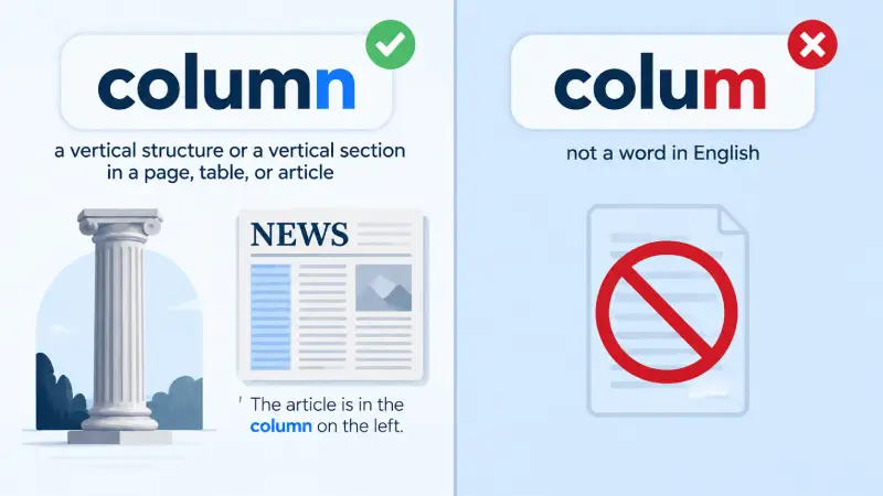 column vs colum