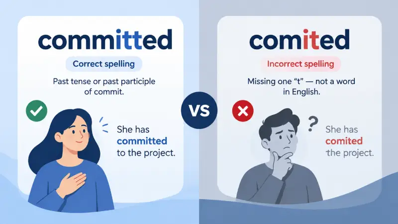 committed vs comited