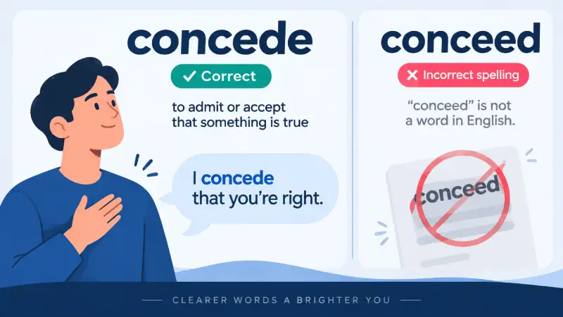concede vs conceed