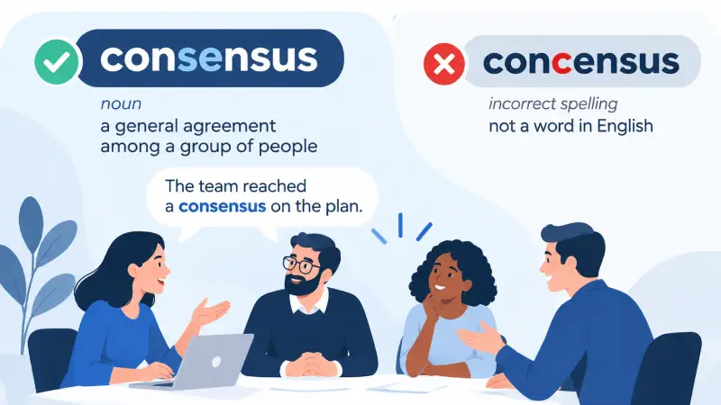 consensus vs concensus
