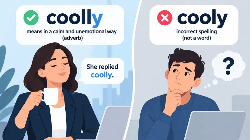 coolly vs cooly