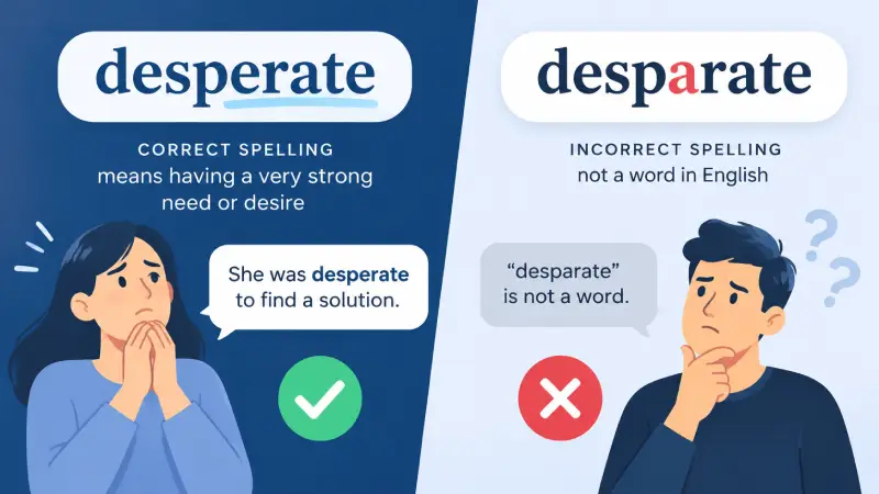 desperate vs desparate