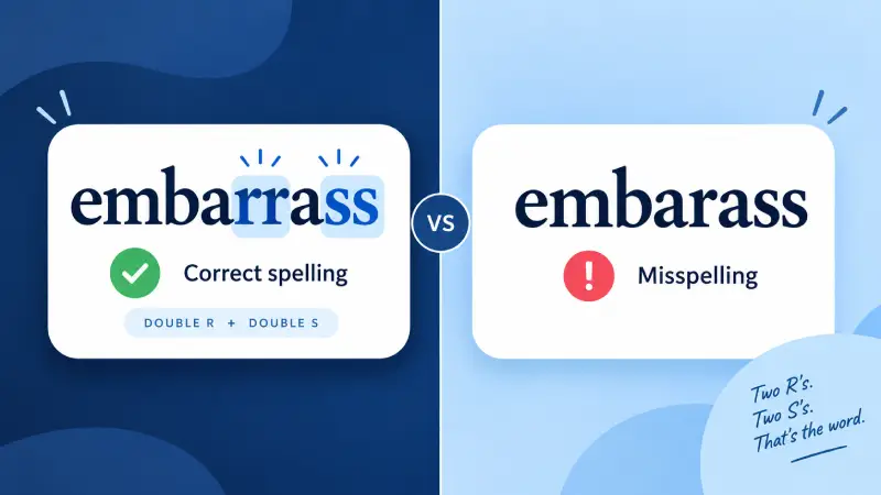 embarrass vs embarass