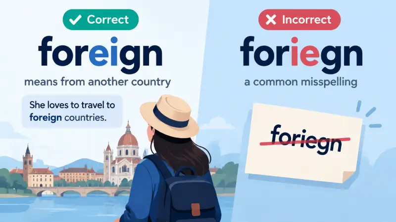 foreign vs foriegn