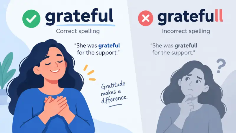 grateful vs gratefull