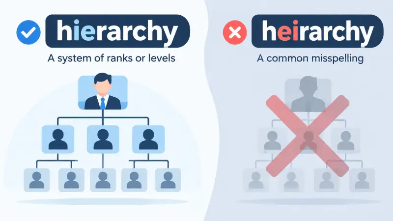 hierarchy vs heirarchy
