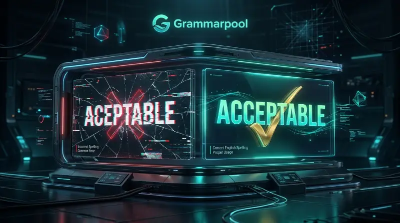 acceptable vs aceptable