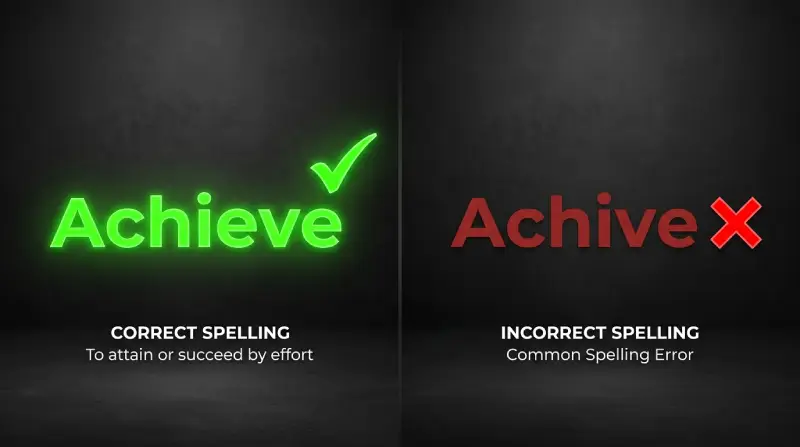 achieve vs achive