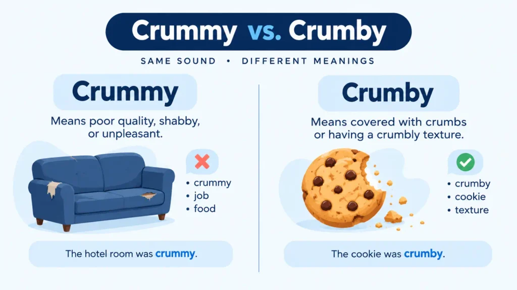 crummy vs crumby