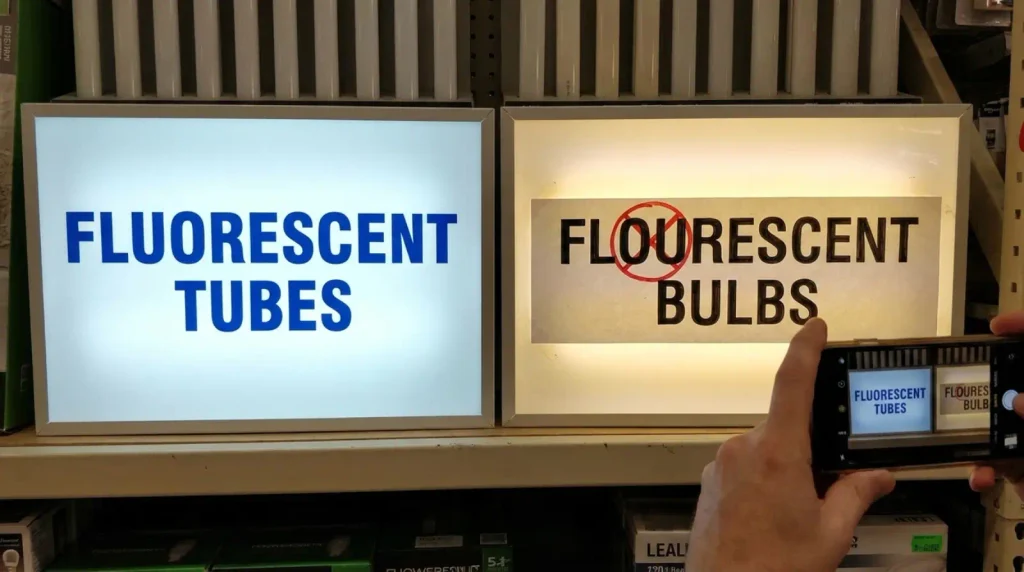 Fluorescent vs Flourescent