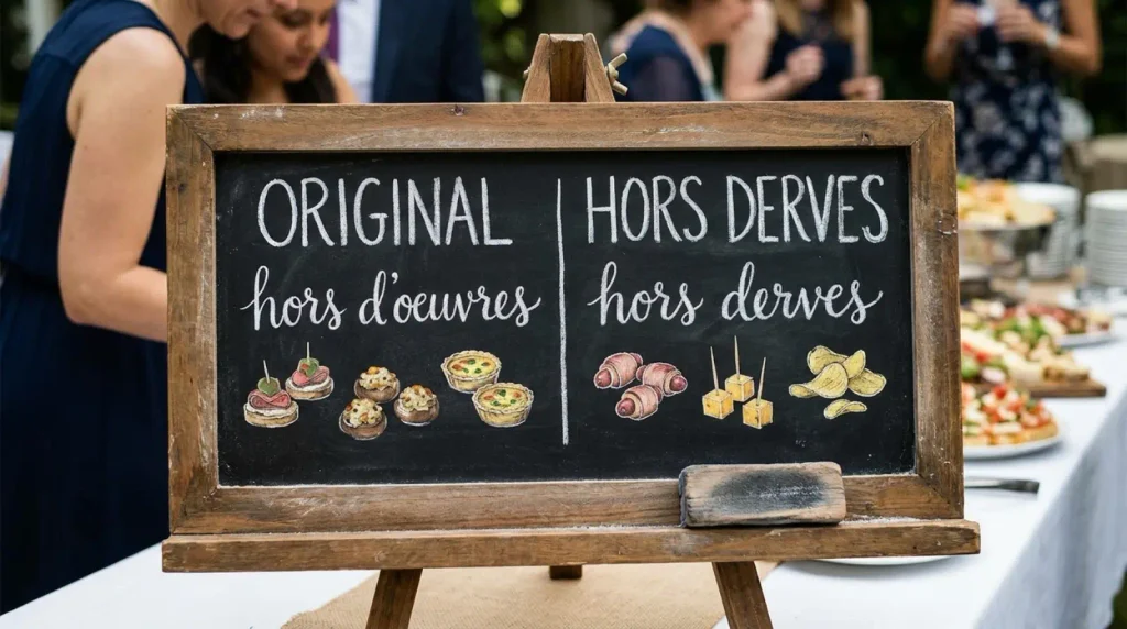 hors d'oeuvres vs hors derves
