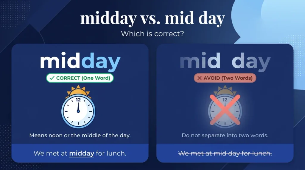 midday vs mid day