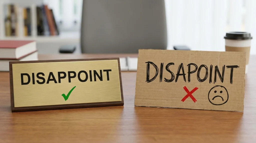 disappoint vs disapoint