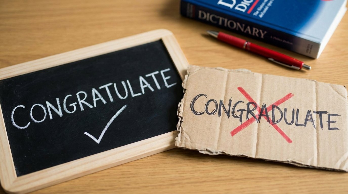 congratulate vs congradulat