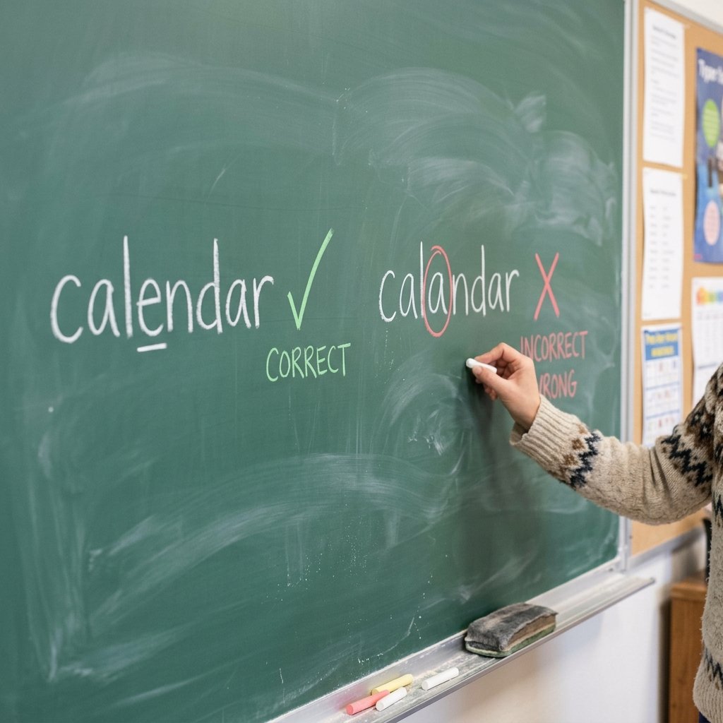 calendar vs calandar
