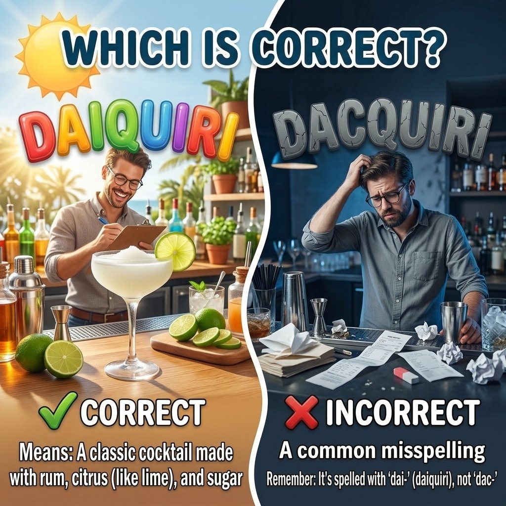 daiquiri vs dacquiri